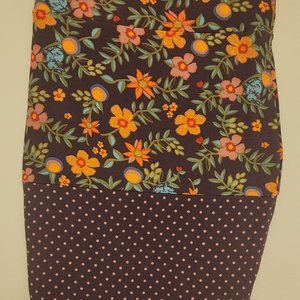 Cute Midi floral and polkadot skirt